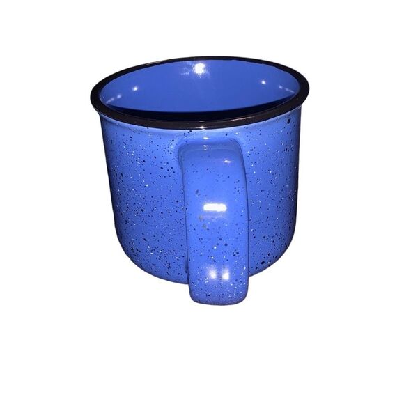 Vintage Marlboro Unlimited Camp Mess Kit Style Spotted Ceramic Large Coffee Mug - Picture 5 of 9